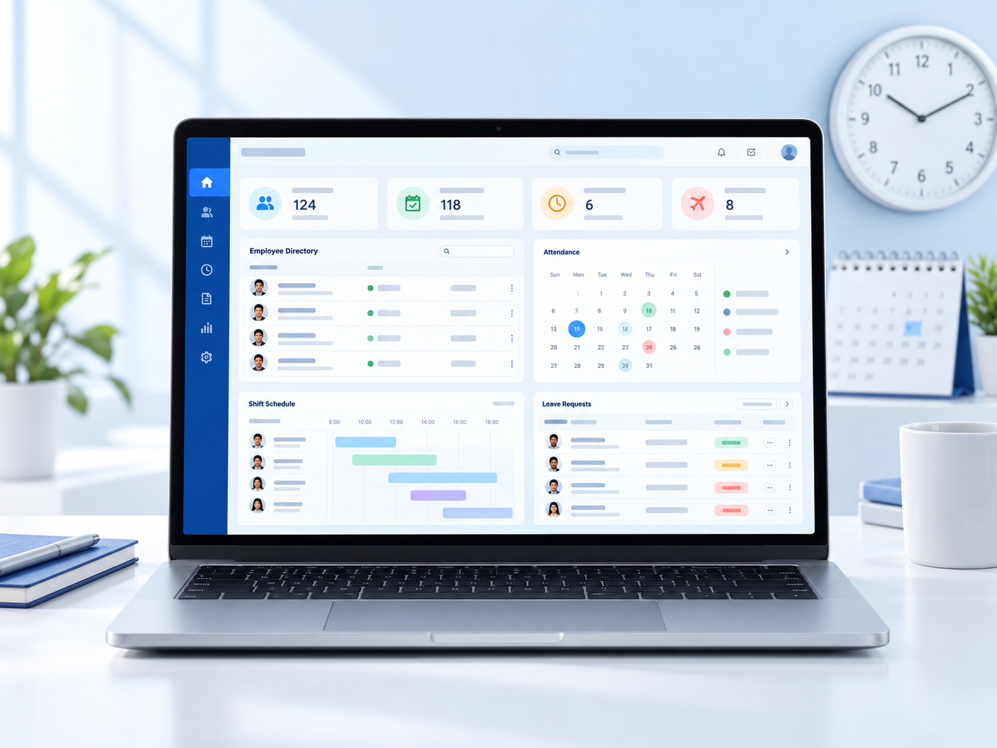 eClock employee management software